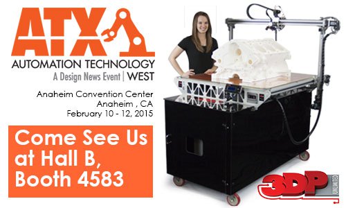 Innovations in 3D Printing: 3DP Unlimited to Exhibit at ATX West, Anaheim, CA